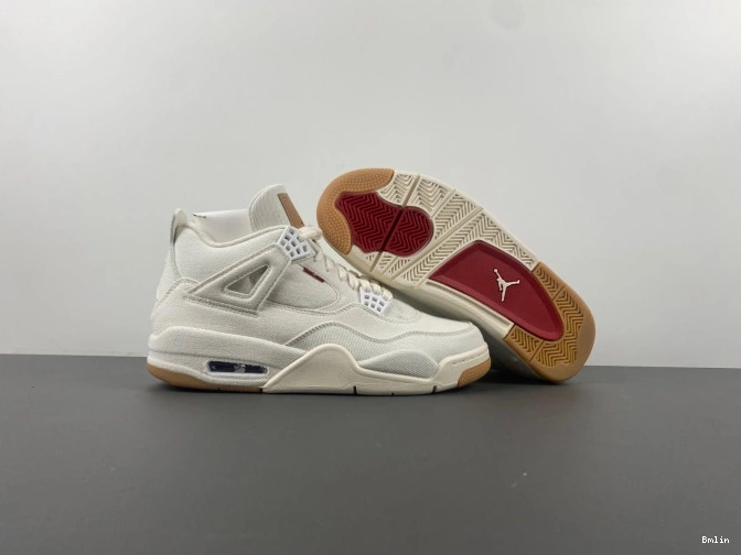 Bmlin Levi's x 'White' AO2571-100 Air 4 Jordan 0716